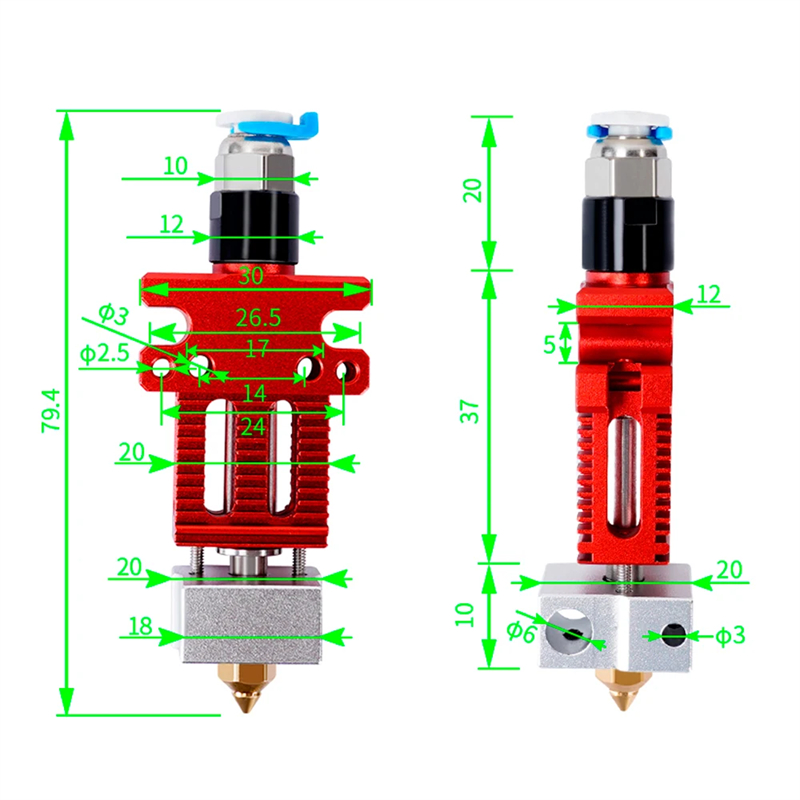 3D Yazıcı Parçaları CR6 SE J-k - Direct Drive Extruder incelemesi ve fiyatı