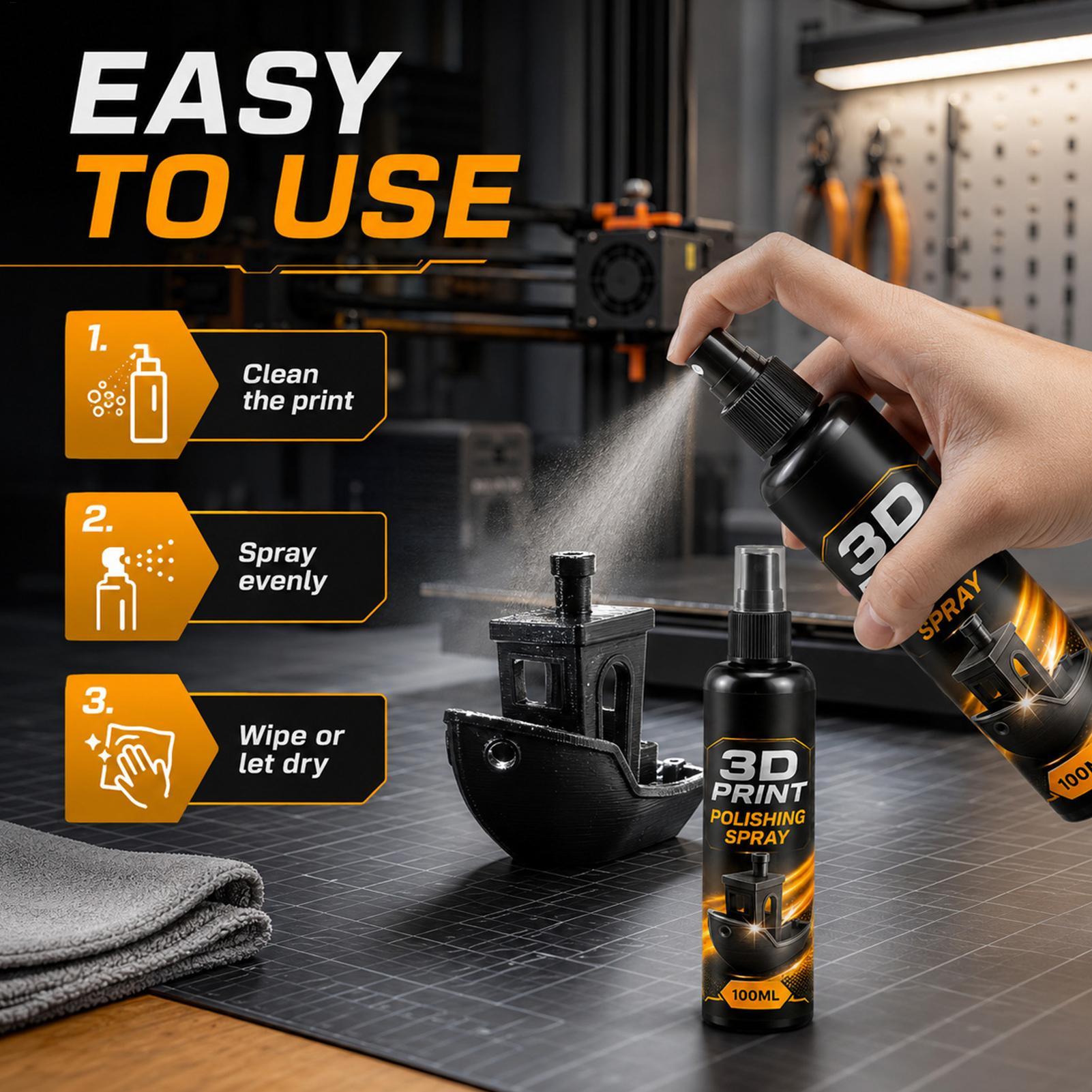 3D Baskı Parlatma Spreyi 100ml - 3D Printer Stand incelemesi ve fiyatı