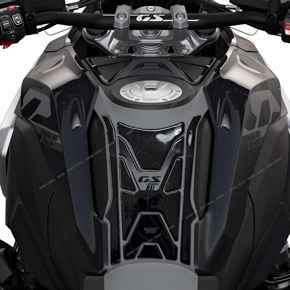 BMW R 1300 GS için üçlü siyah  - Resin Vat incelemesi ve fiyatı